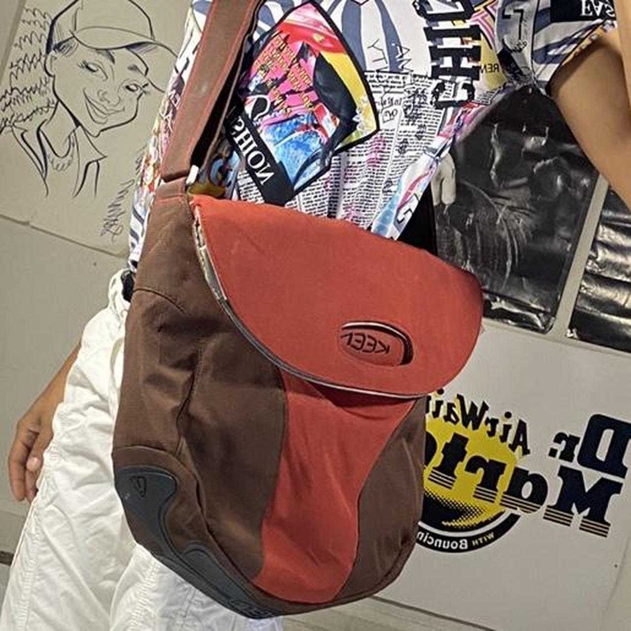 Y2K Grunge Utility Messenger Bag Fold Over Closure... Depop