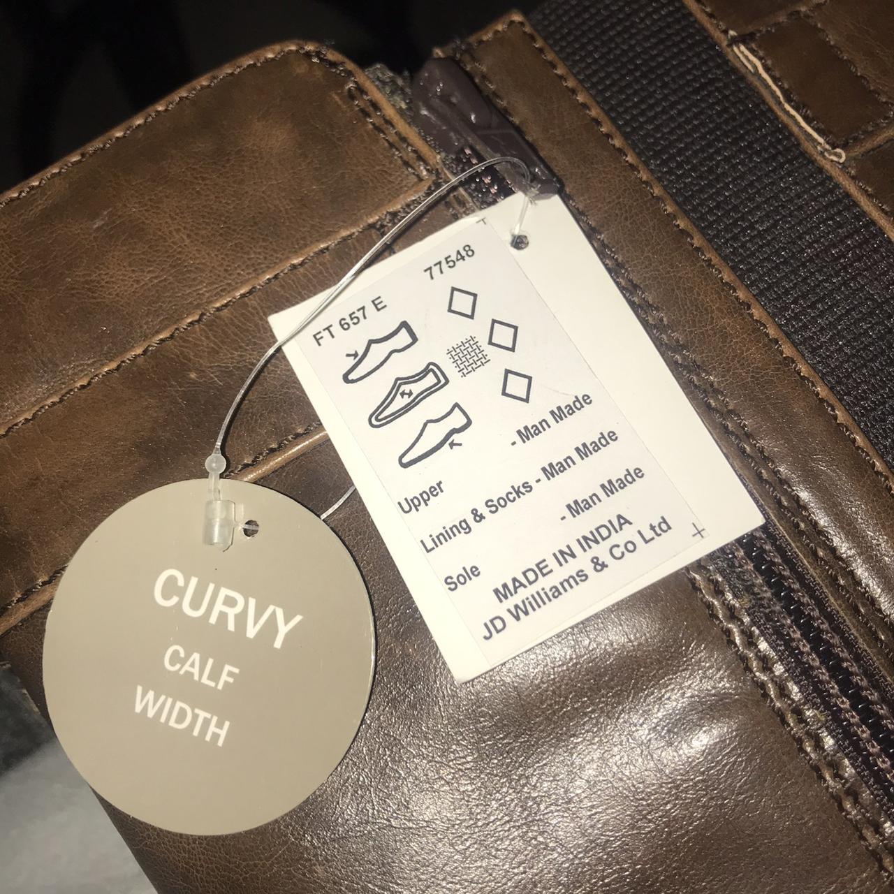 JD Williams brown leather boots. Size 5, never worn.... Depop