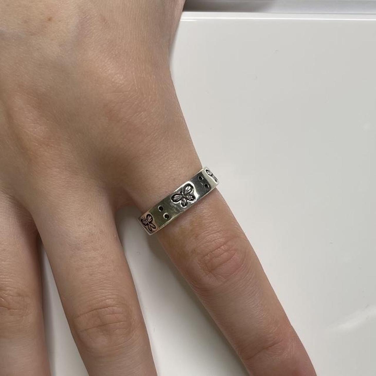 Silver Butterfly Fairy Ring 🤍 Size 6.5 open back... Depop