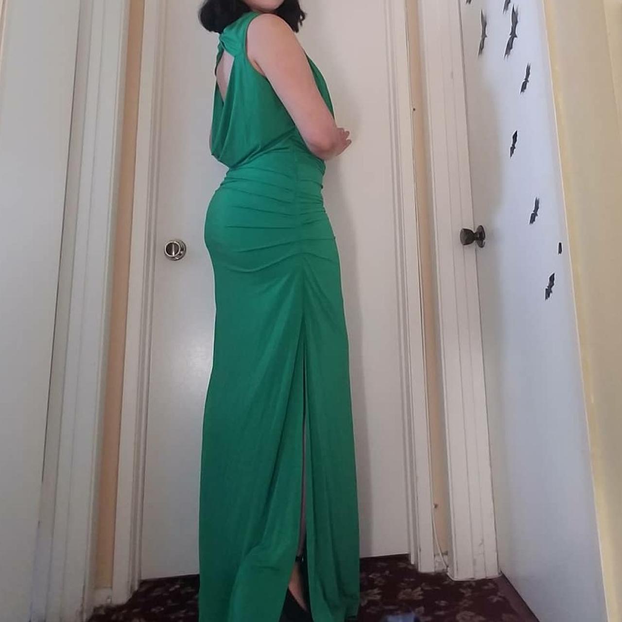 Bcbg green long store dress