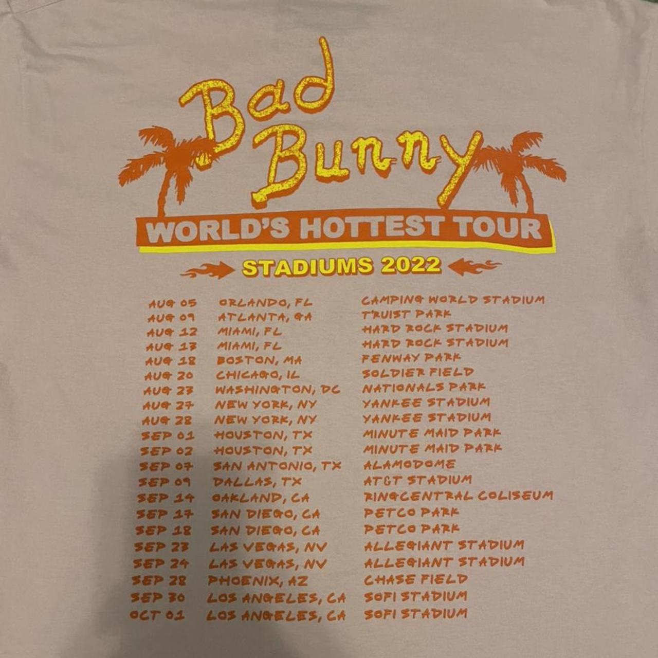 Bad Bunny World's Hottest Tour T-Shirt #bad - Depop