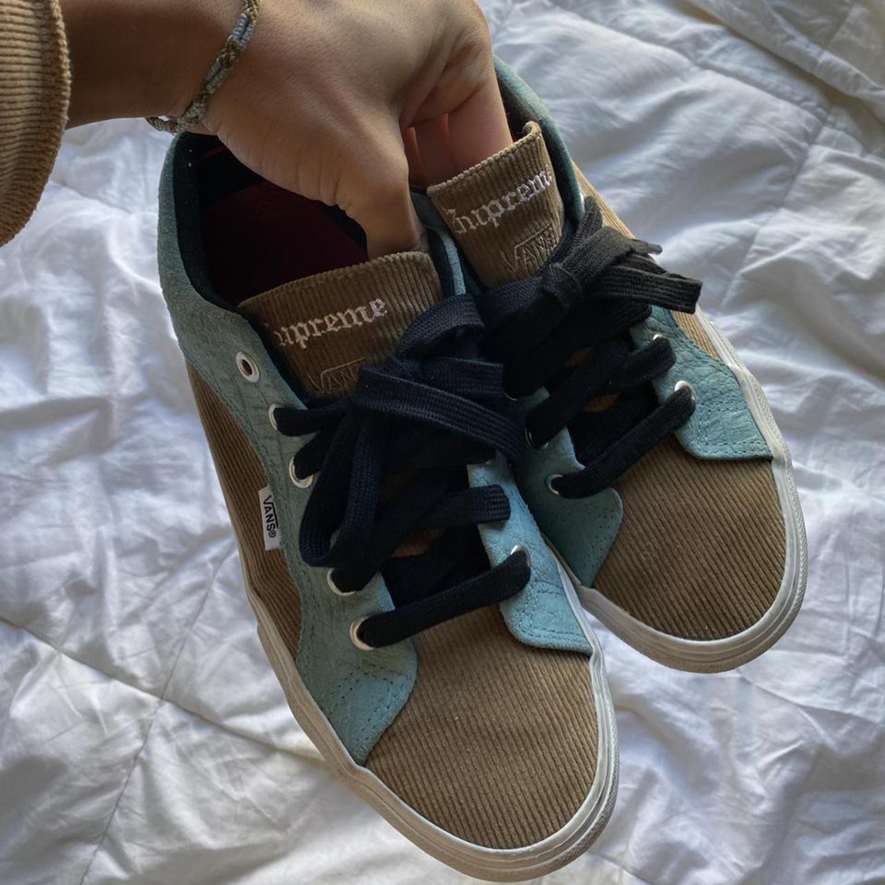 Supreme Men's Blue and Brown Trainers