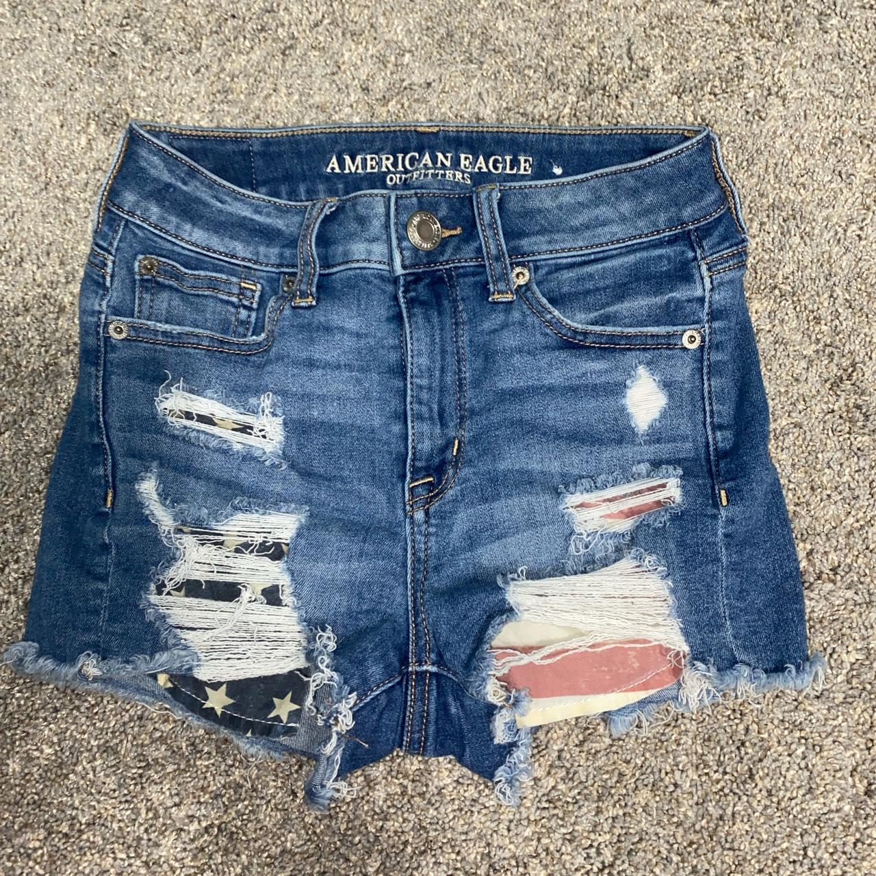 American eagle store flag shorts