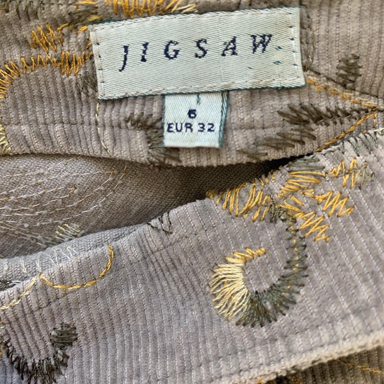 Y2K Jigsaw corduroy midlength skirt Super cute... Depop