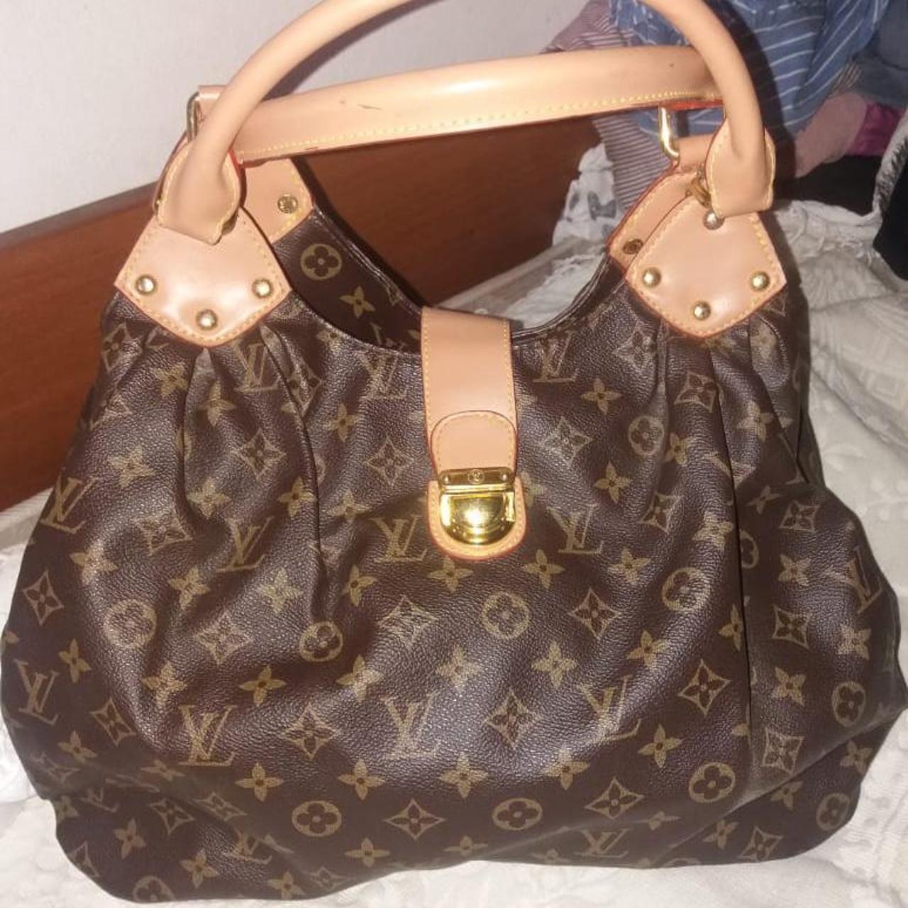 Louis vuitton bag brown logo - Depop