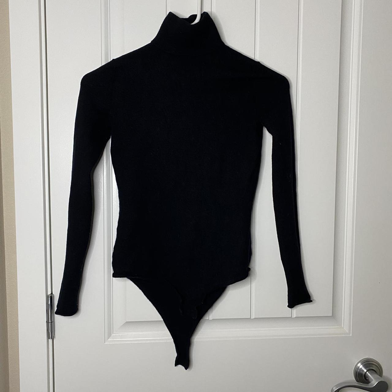 Black Zara mock neck body suit 🕷🦇 Thick material... - Depop