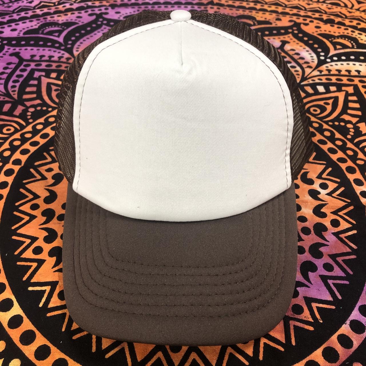 Brand New Blank Chocolate Brown Trucker Hat This Depop