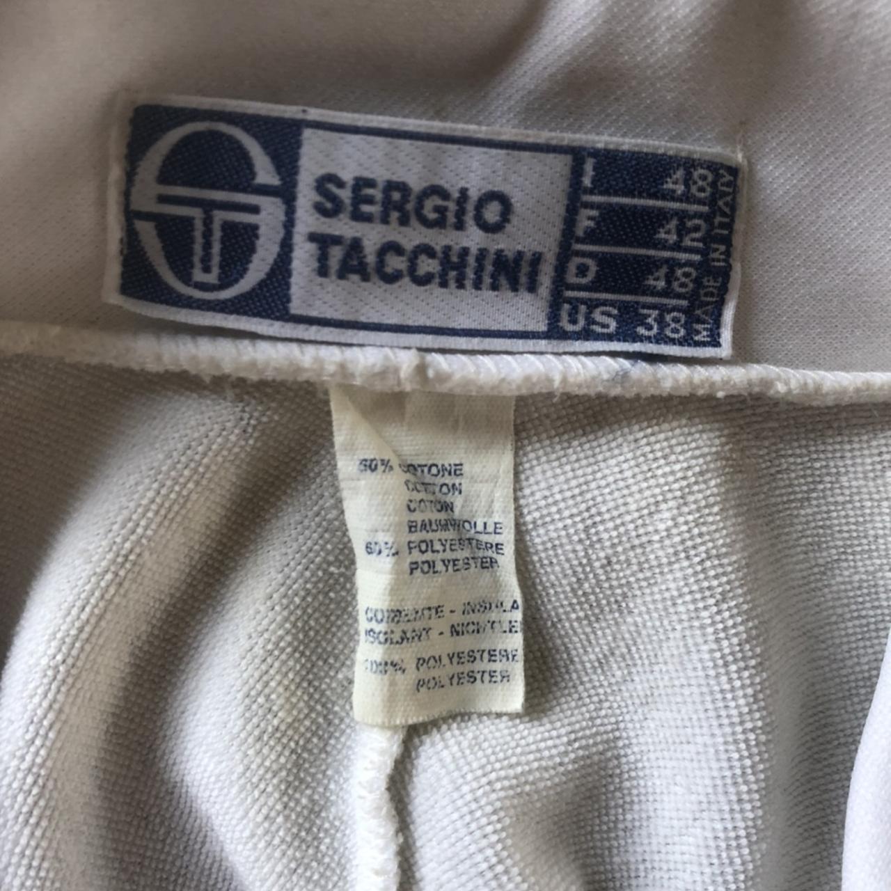 Vintage 1980s Sergio Tacchini tracksuit top, made in... - Depop