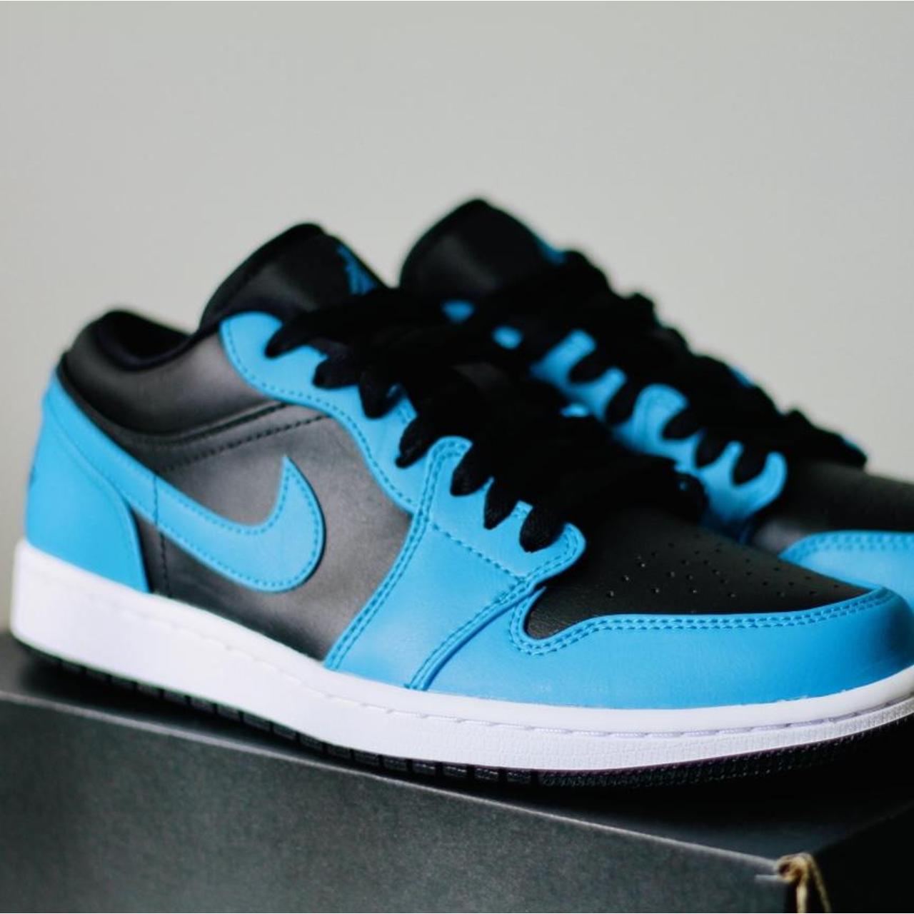 Jordan 1 Low Laser Blue 553558 410 Regretful sale Depop