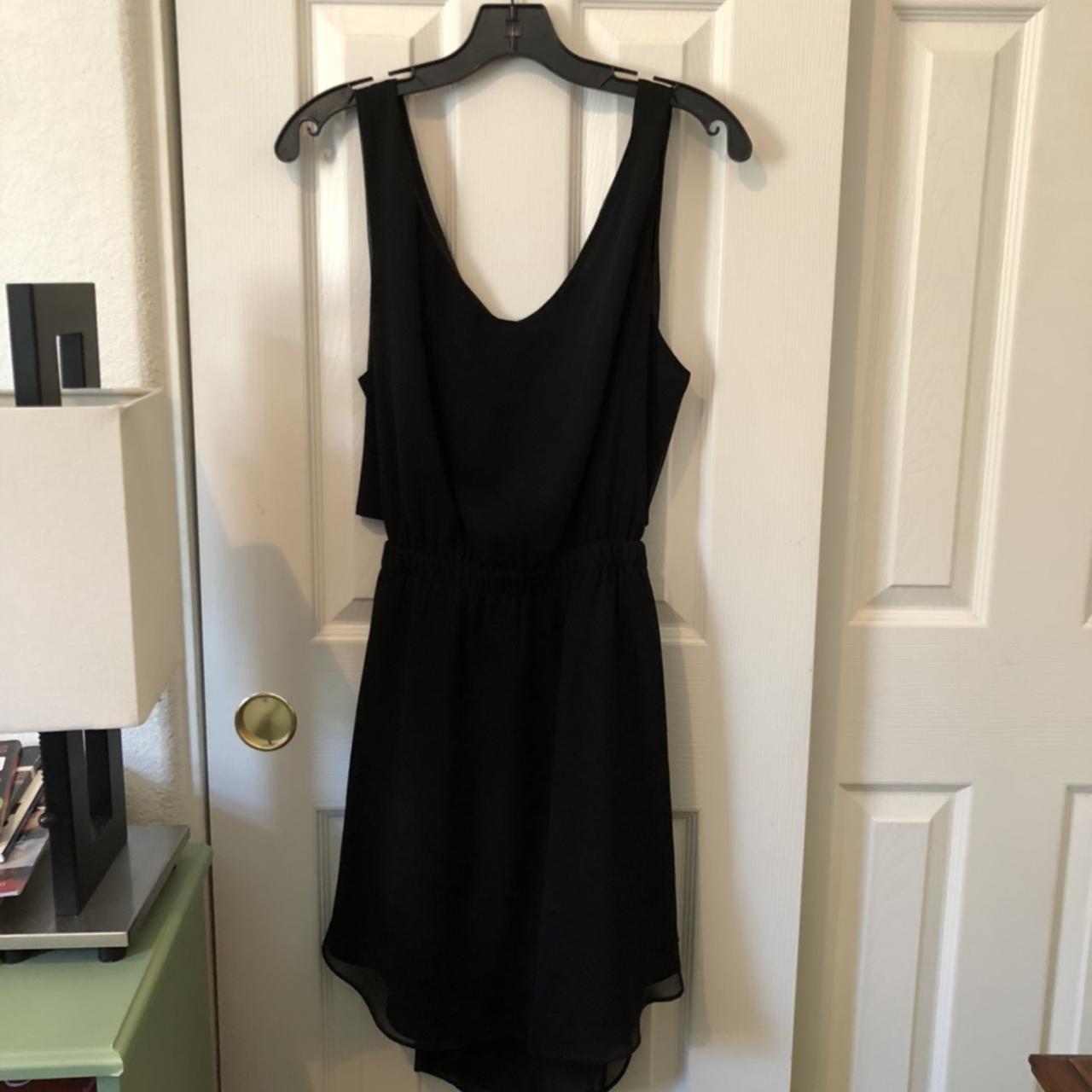 bcbg black tie dress