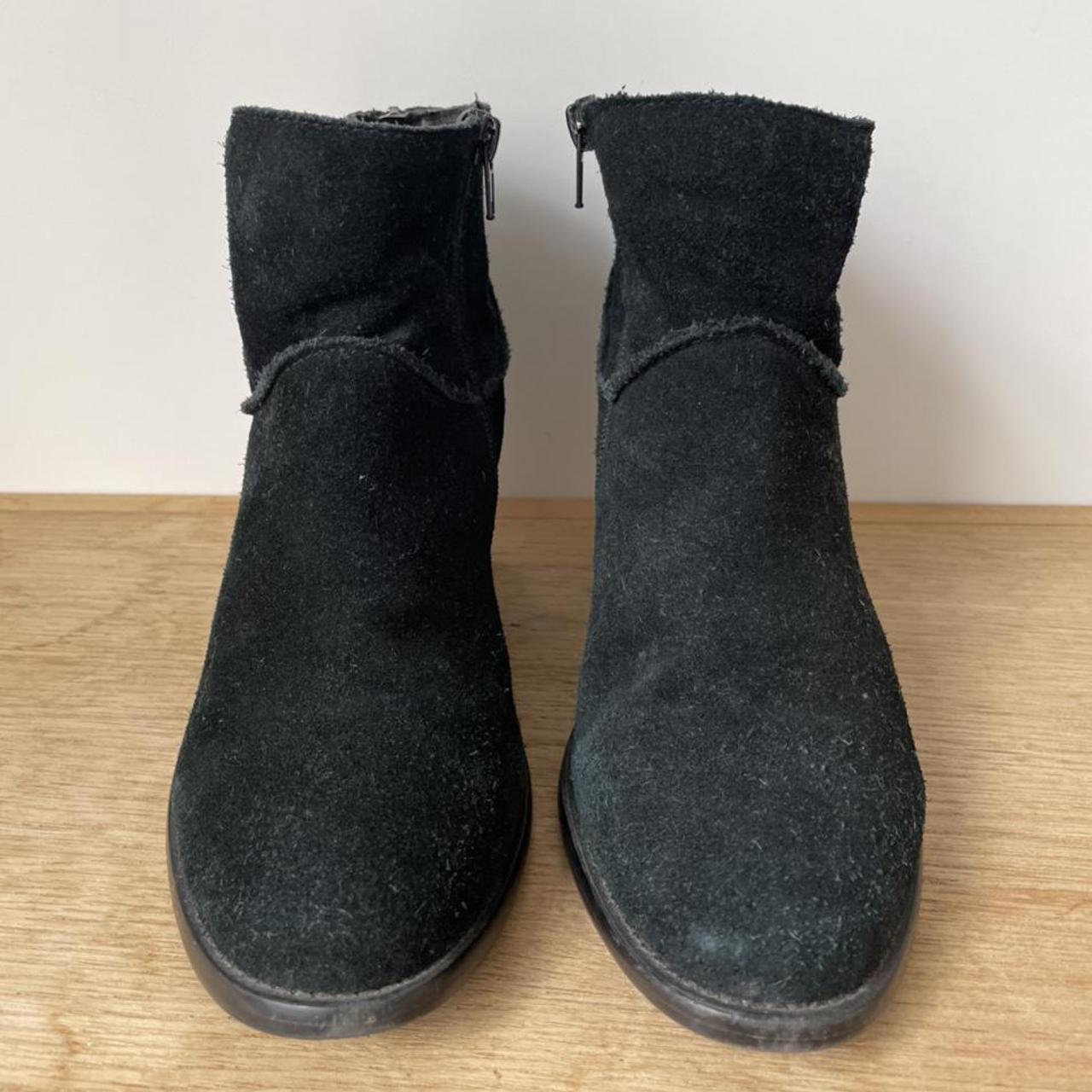 Steve Madden black suede boots Size 6 / 39 Used... - Depop