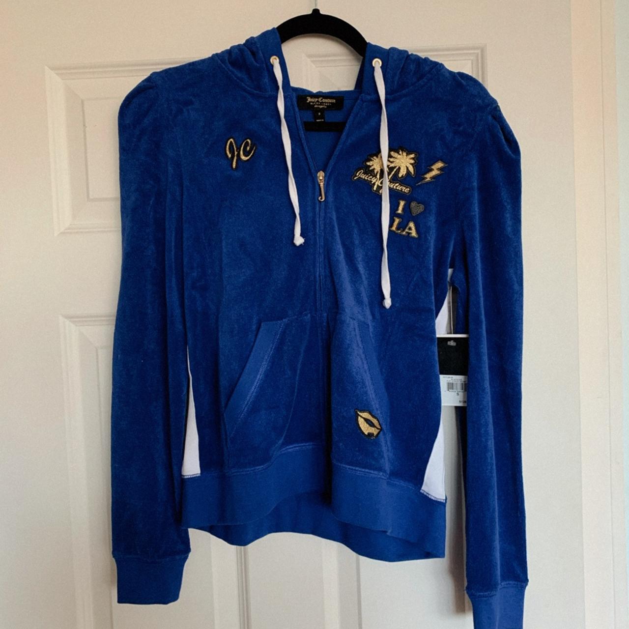 Juicy Couture Blue Blaze Black Label Jacket, size... - Depop