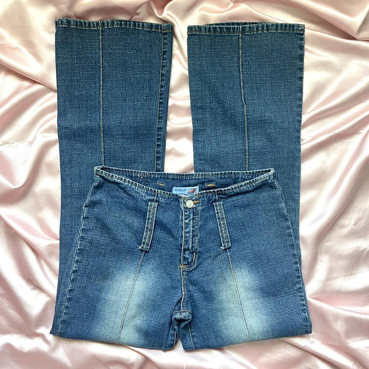 Y2K Apollo Jeans - Adorable pleated jeans with a... - Depop