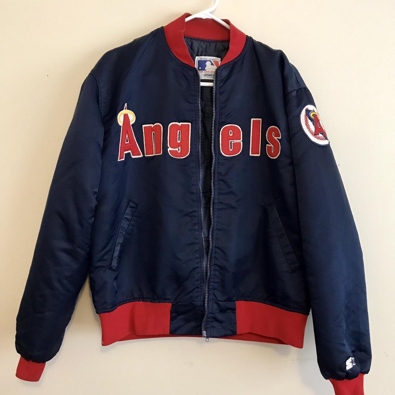 Vintage California Angels Jacket Size Large Rare... - Depop