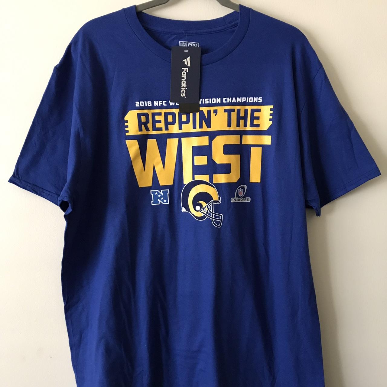 LA Rams “Reppin The West” shirt Size XL fits true to - Depop