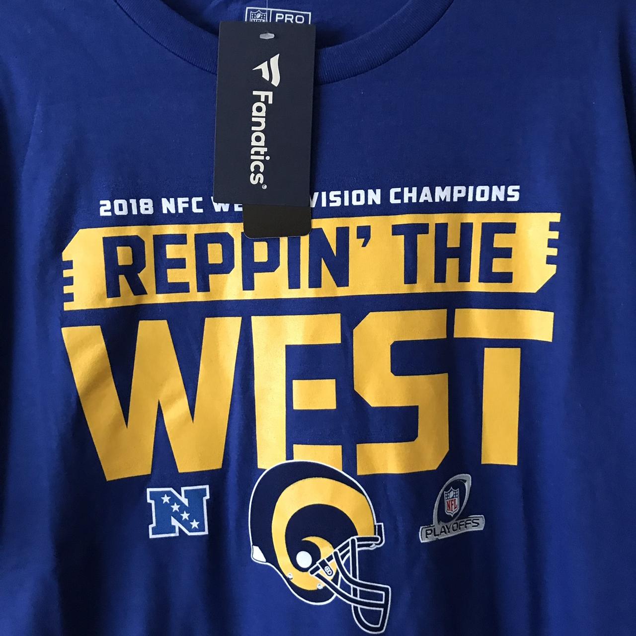 LA Rams “Reppin The West” shirt Size XL fits true to - Depop