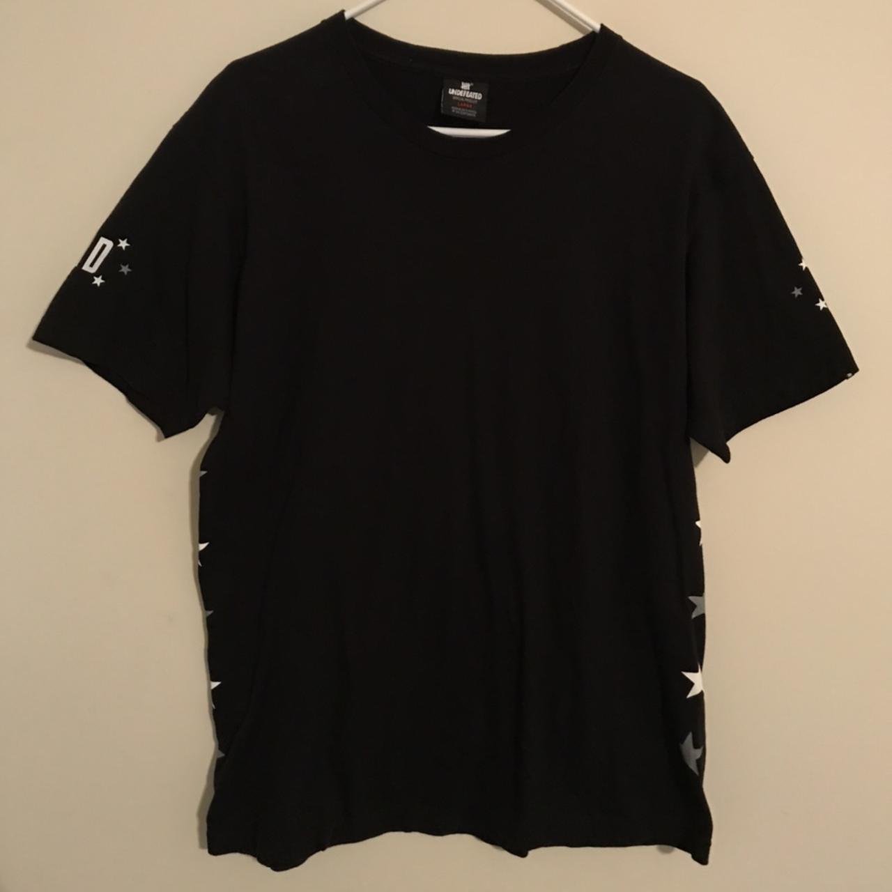 Undefeated Men's Black and White T-shirt (2)