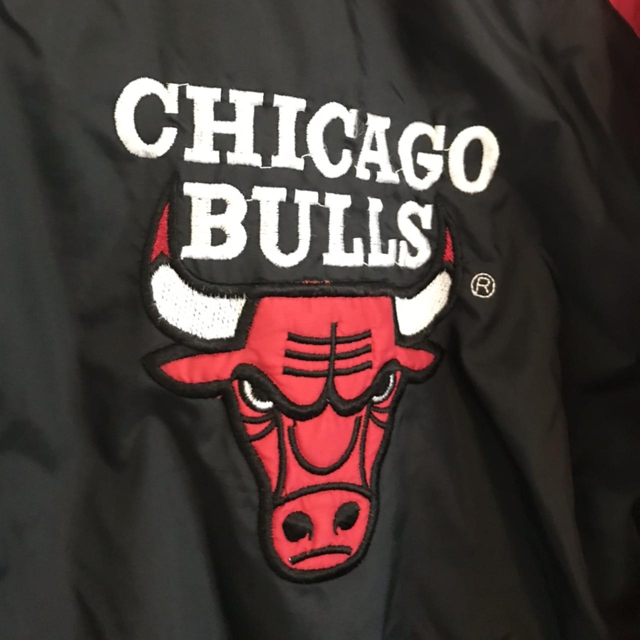 Vintage Chicago Bulls Jacket Vintage 90’s No size... - Depop