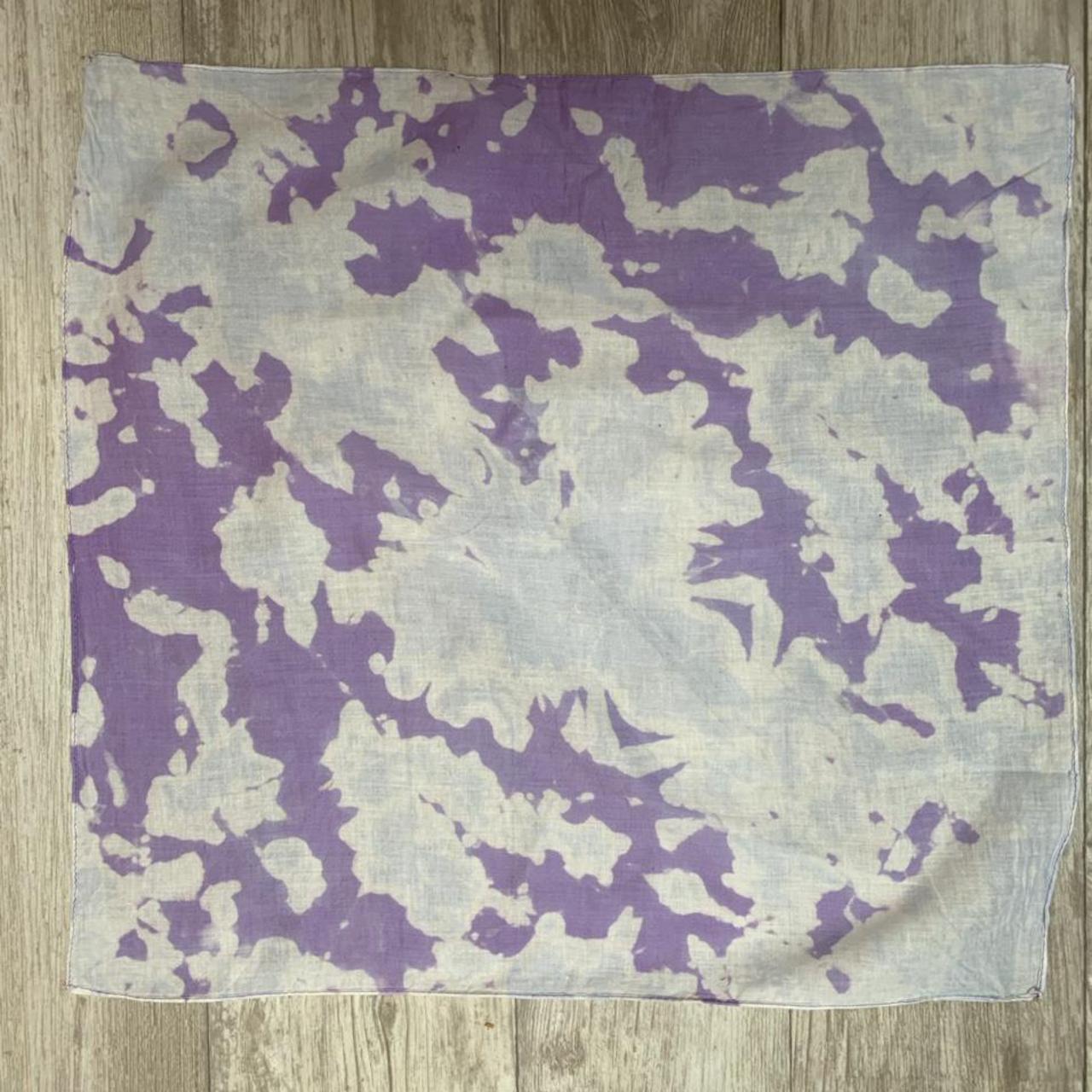 Purple tie dye bandana/ scarf. Perfect for tops/... - Depop