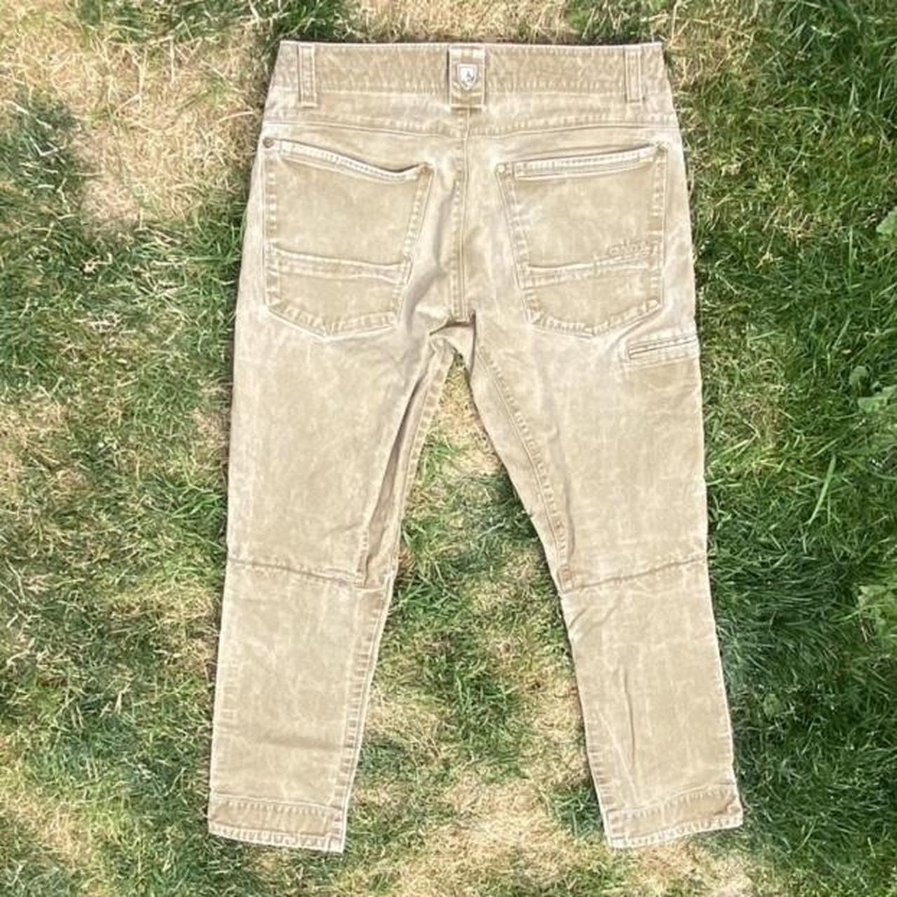 KULE Men's Cream and Khaki Jeans (3)