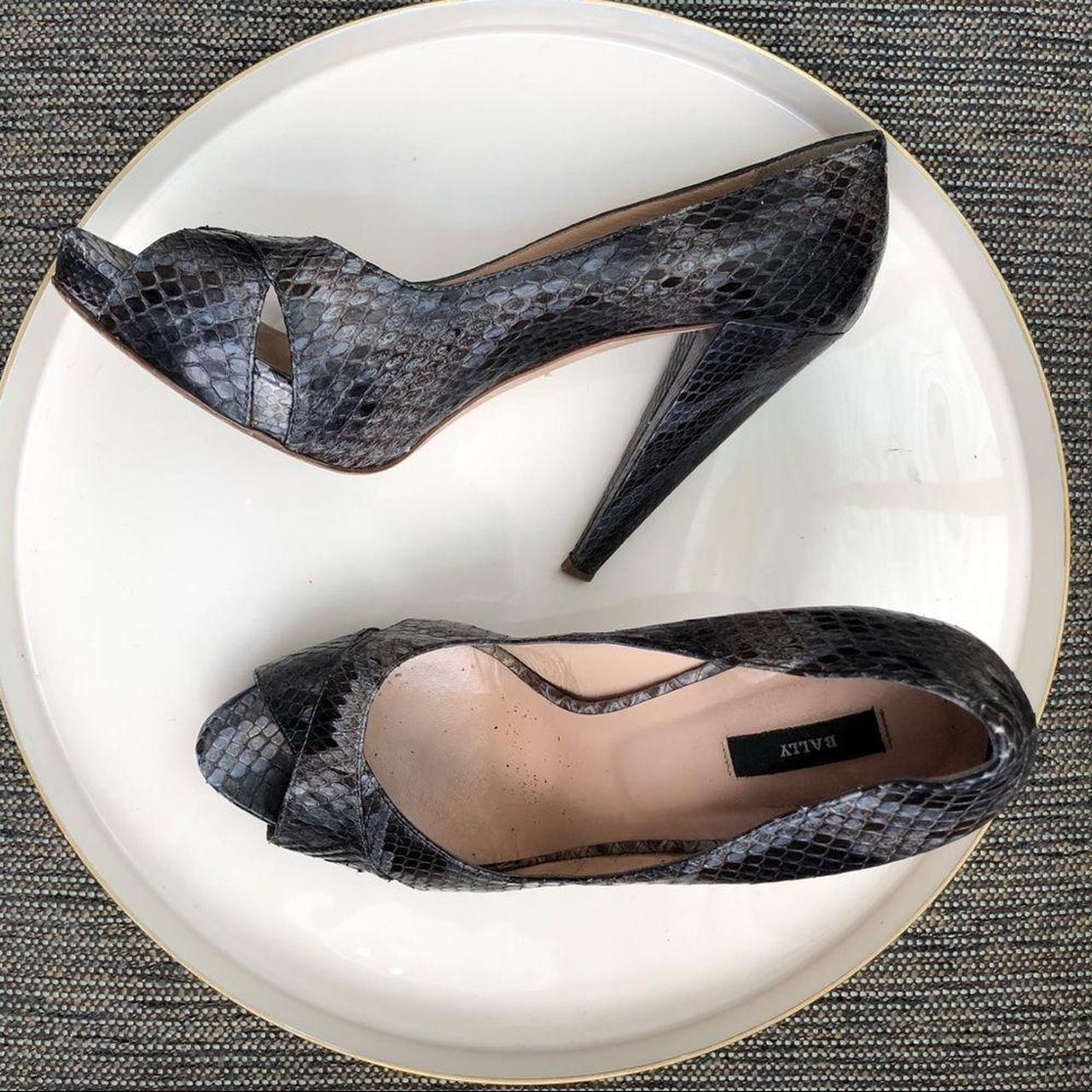 Bally snakeskin discount heels