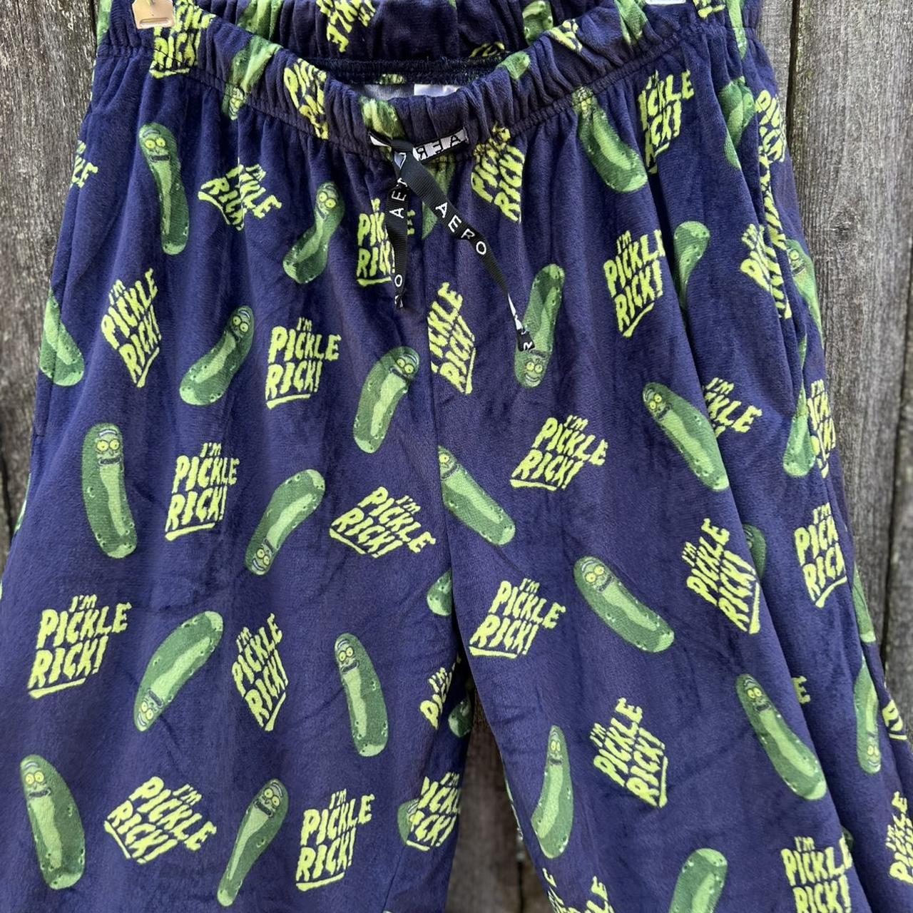 Rick And Morty Pickle Rick pajama pants Size... Depop