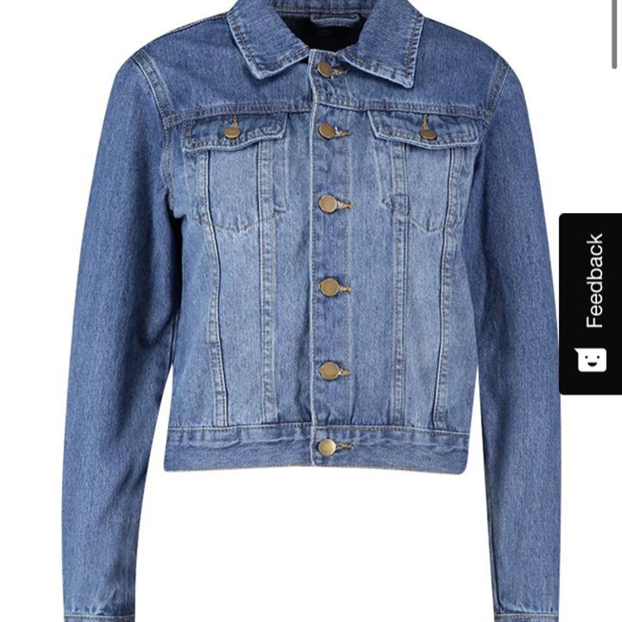 Boohoo blue denim jacket, only worn twice so... Depop