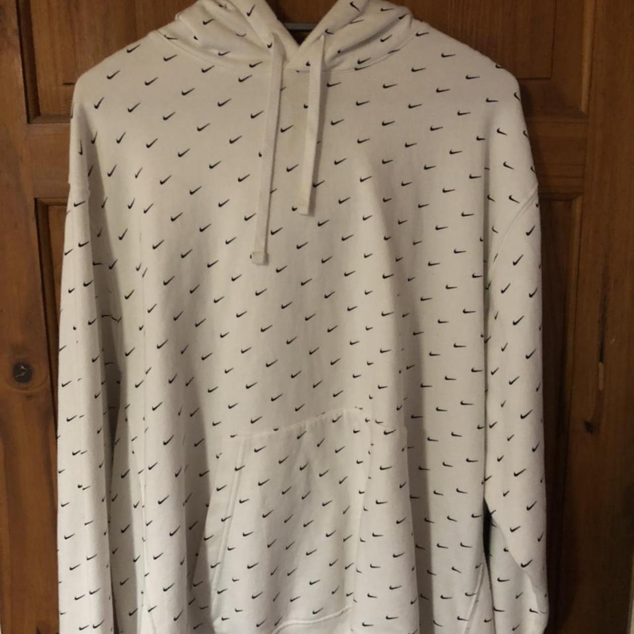 swoosh all over nike hoodie