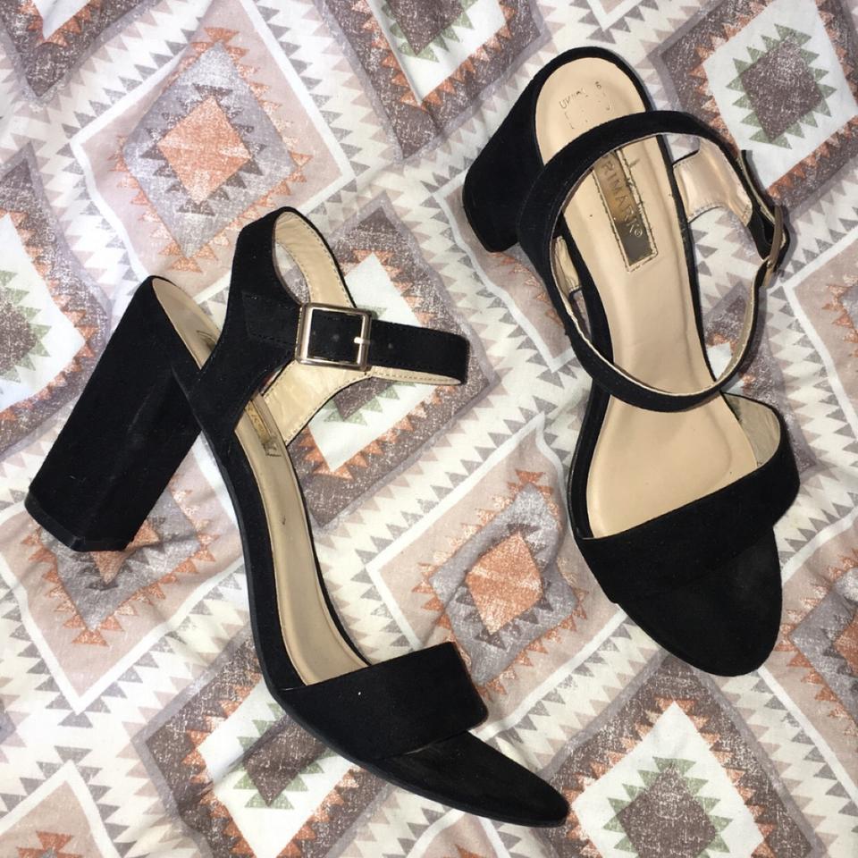 Primark black block hot sale heels