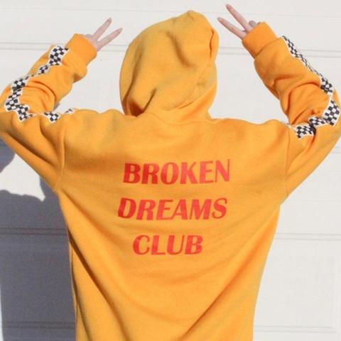 Broken dreams discount club hoodie orange