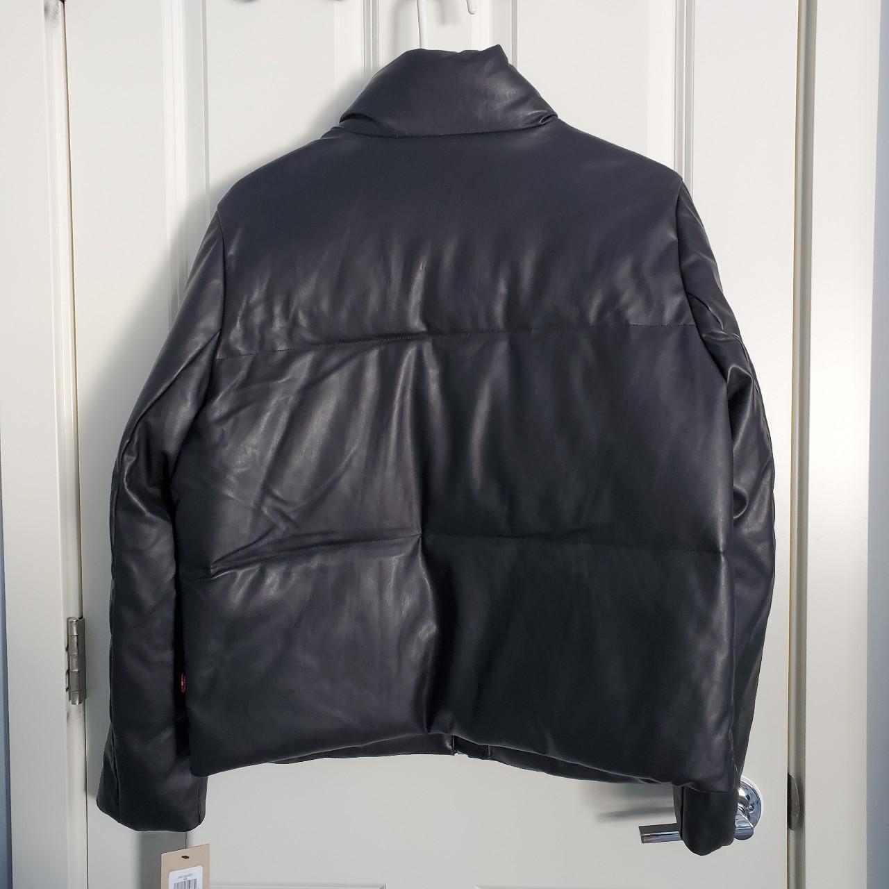 coach leather puffer