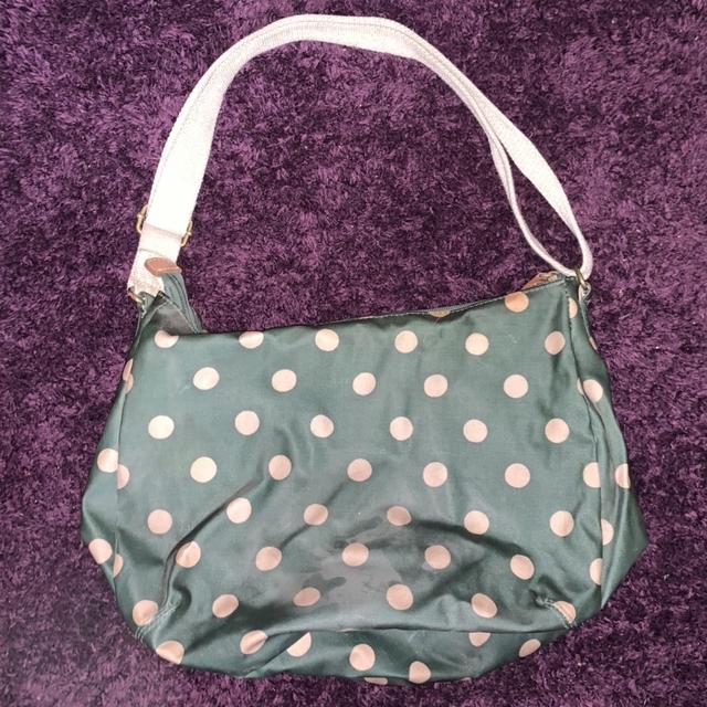 Cath Kidston Green Polka Dot Bag