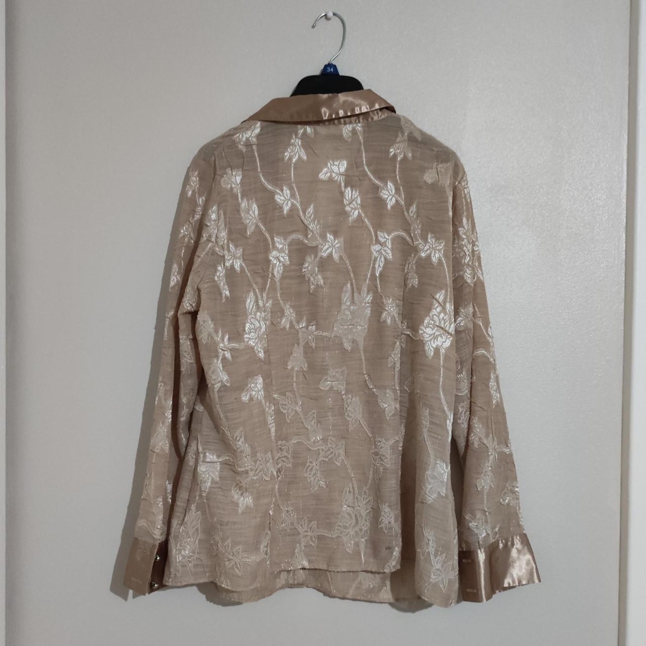 Beautiful beige/gold blouse from Mark's and... - Depop