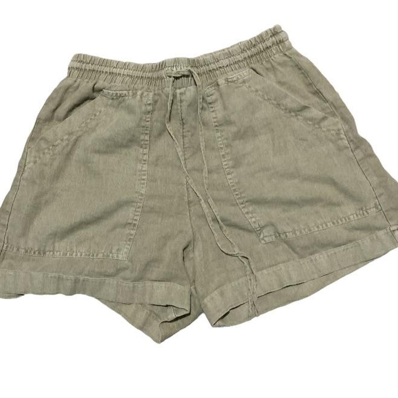 Light green high waisted mom shorts tagged size xs... - Depop