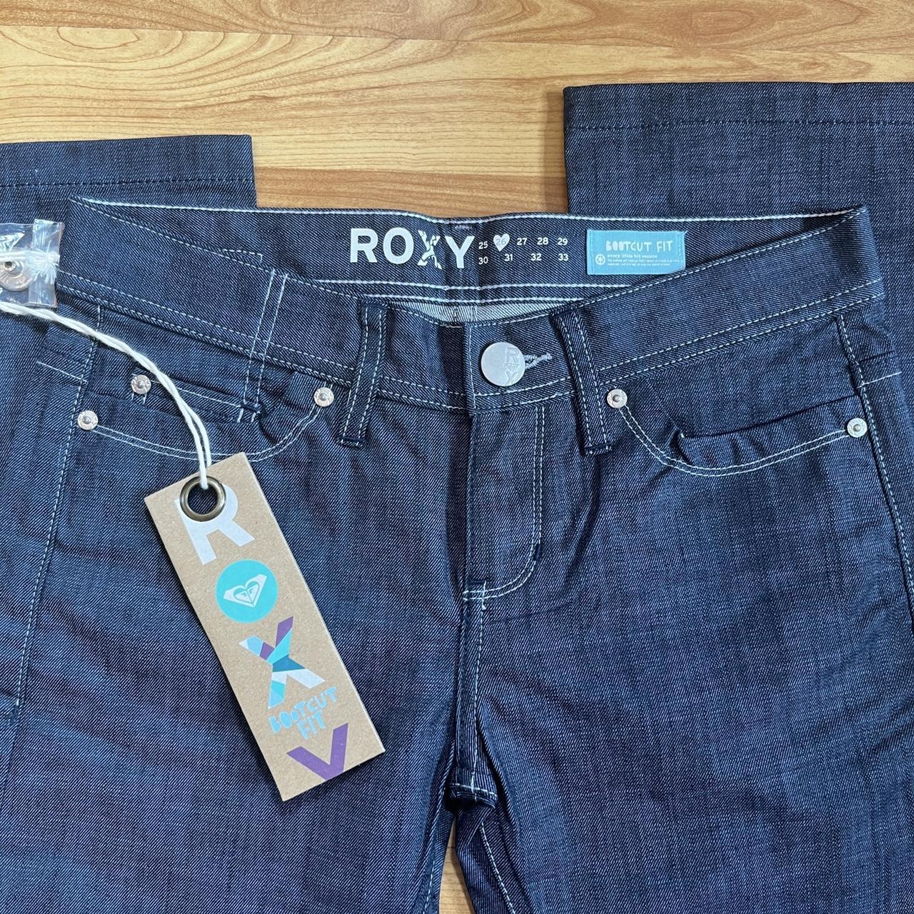 straight leg jeans vintage roxy deadstock BNWT early... - Depop