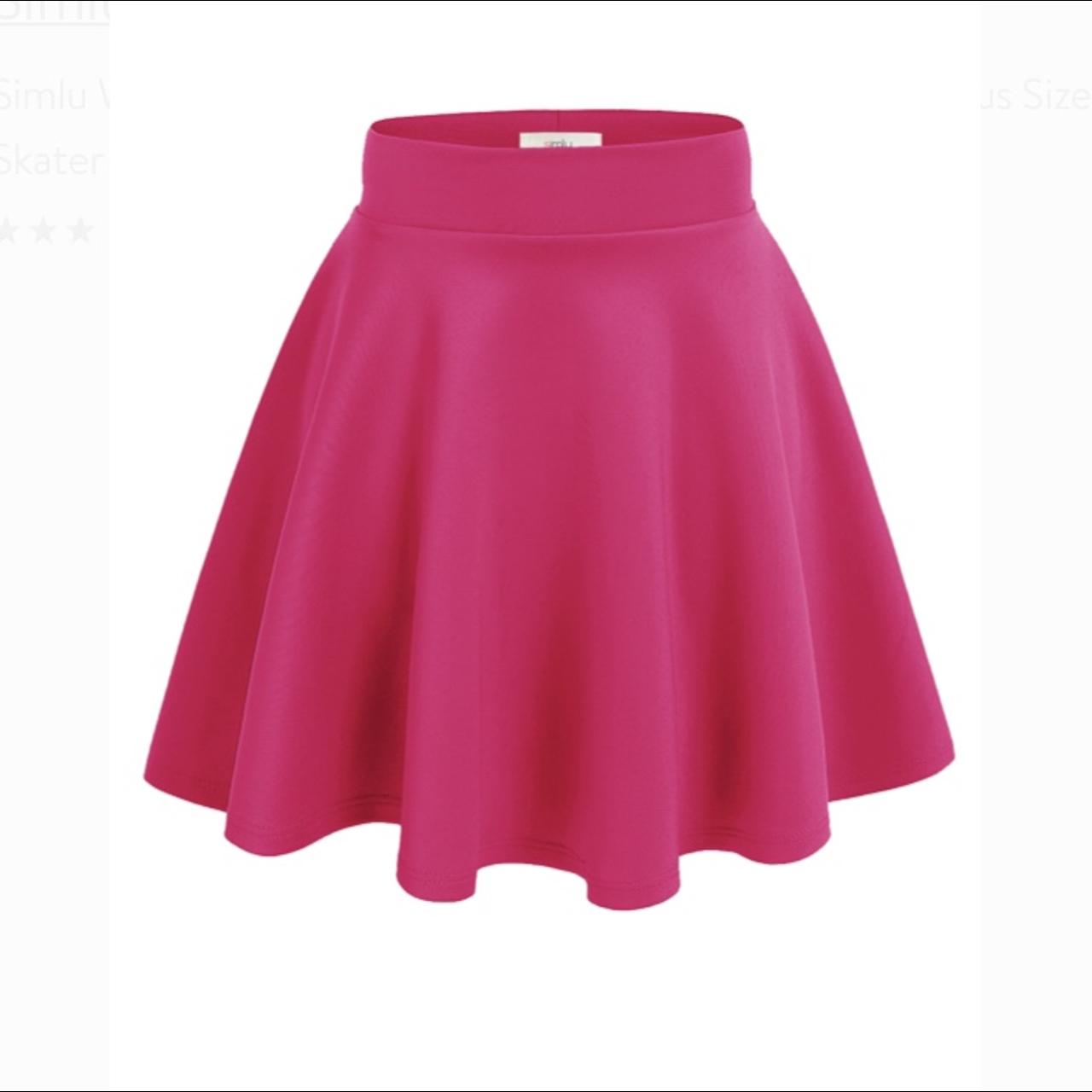 Cute hot pink skater skirt really No refunds returns Depop