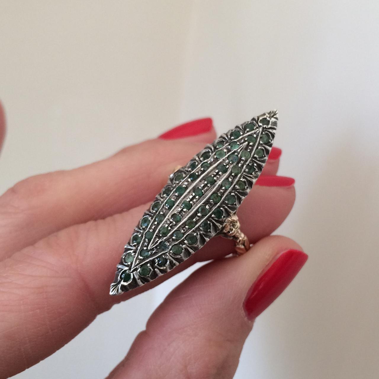 Stylish Sterling Silver Ring Stamped Solid 925 Wave Nickel Free