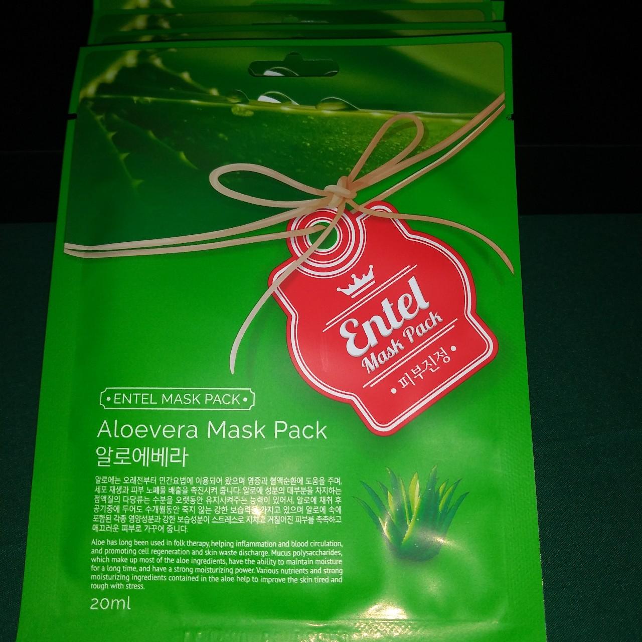 Entel Mask Pack Aloe Vera #7. Aloe Vera extract... - Depop