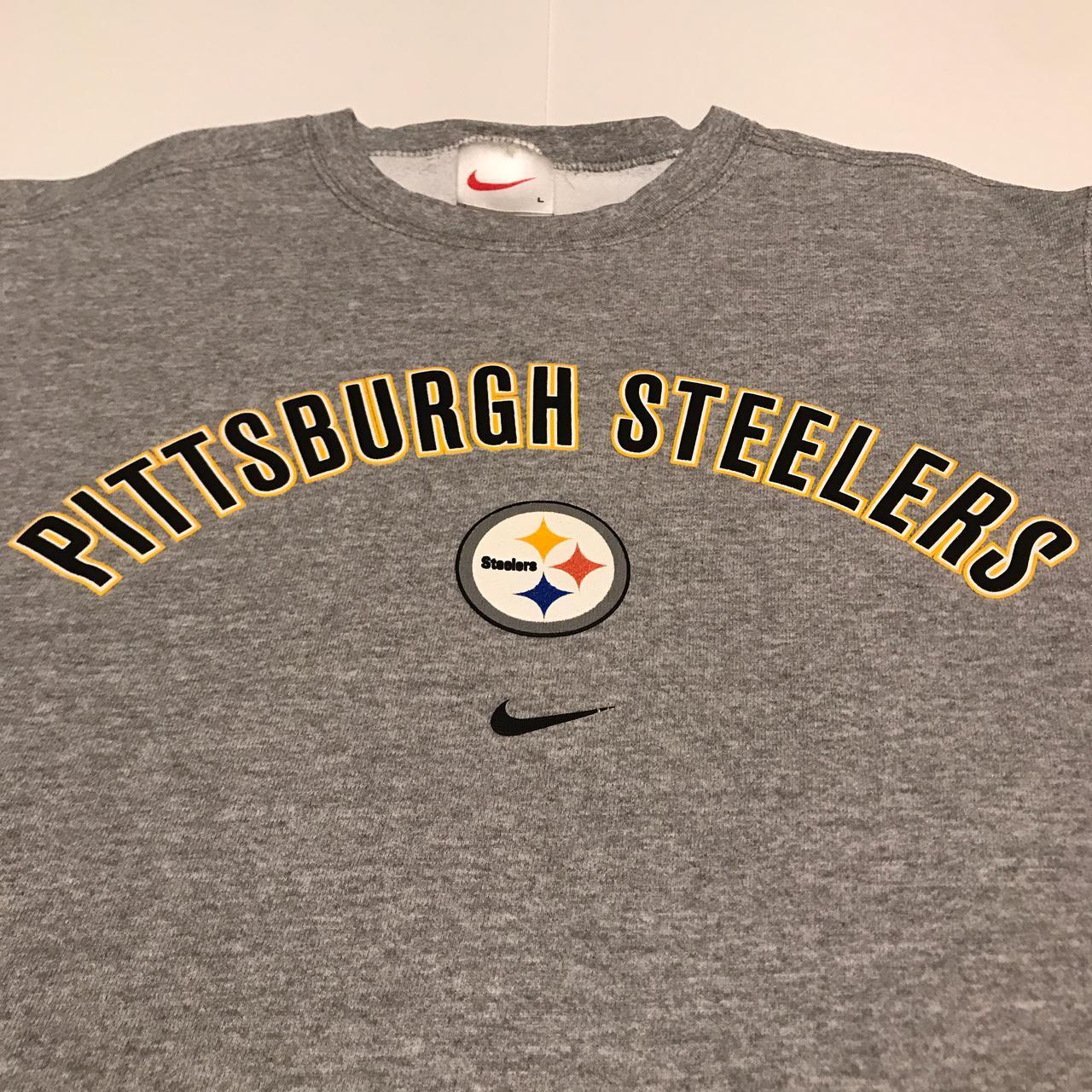 Nike Vintage 1990's Silver Tag NFL Pro Line Steelers Embroidered Fleece  Sweatshirt XL - BIDSTITCH