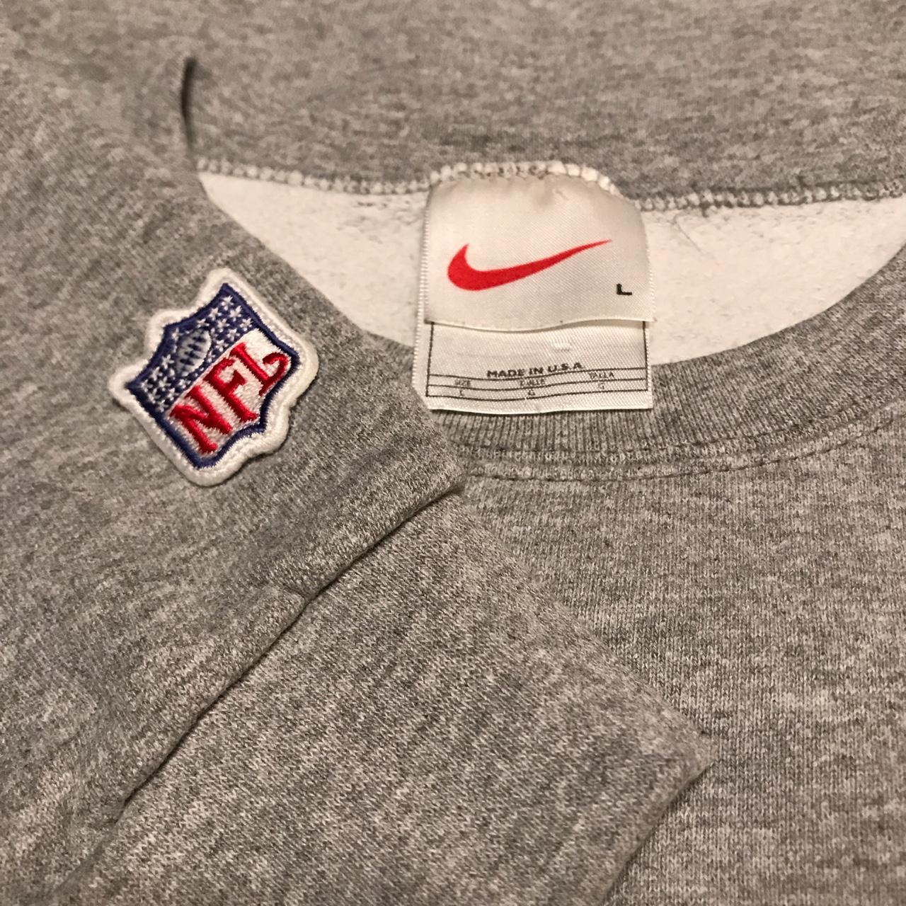 NFL Nike grey Steelers football sweater. Fleece - Depop