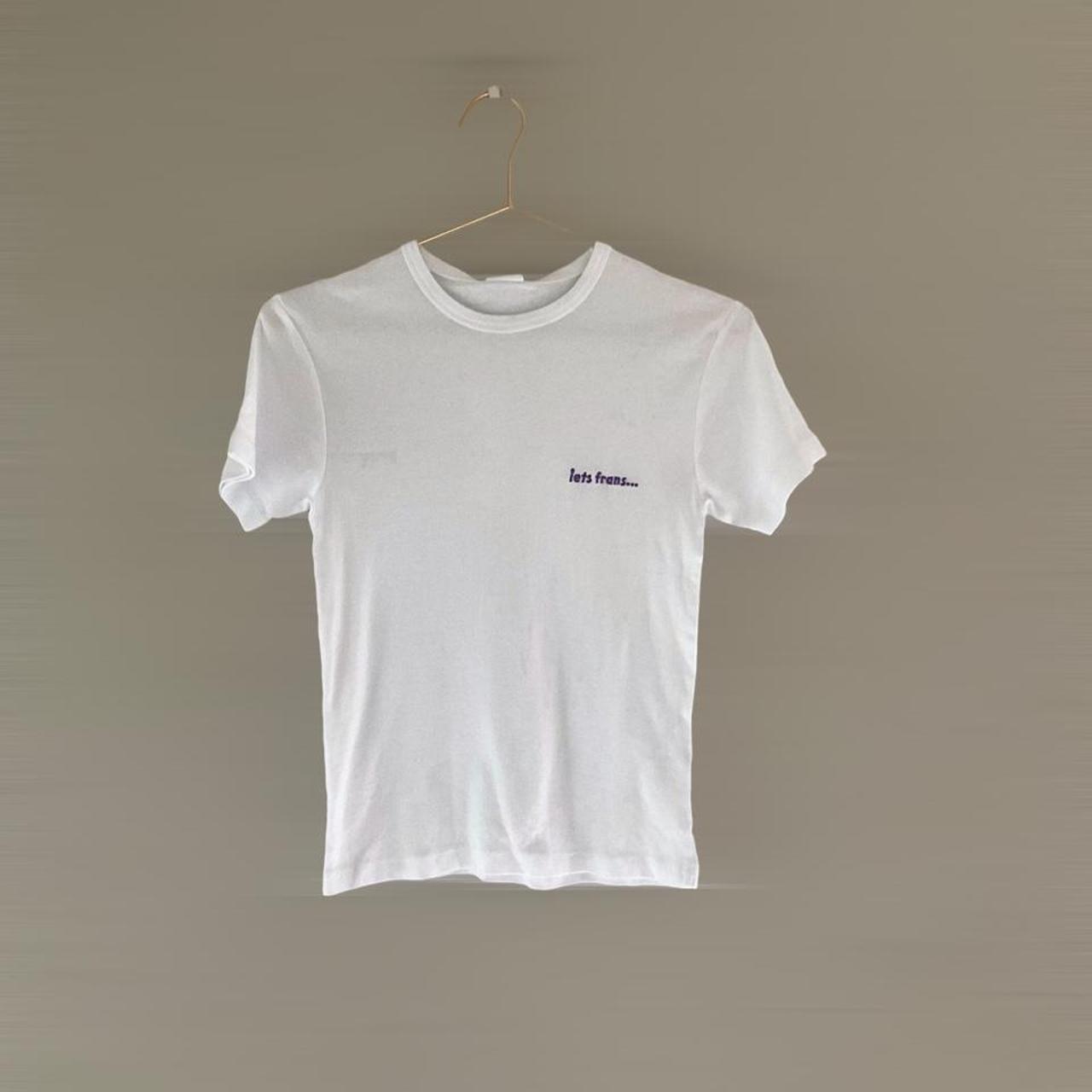 Urban Outfitters Iets Frans women’s basic white T... - Depop