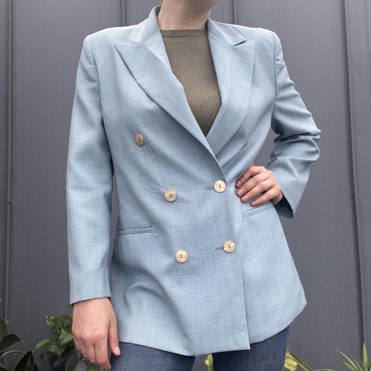 blazer vintage blue