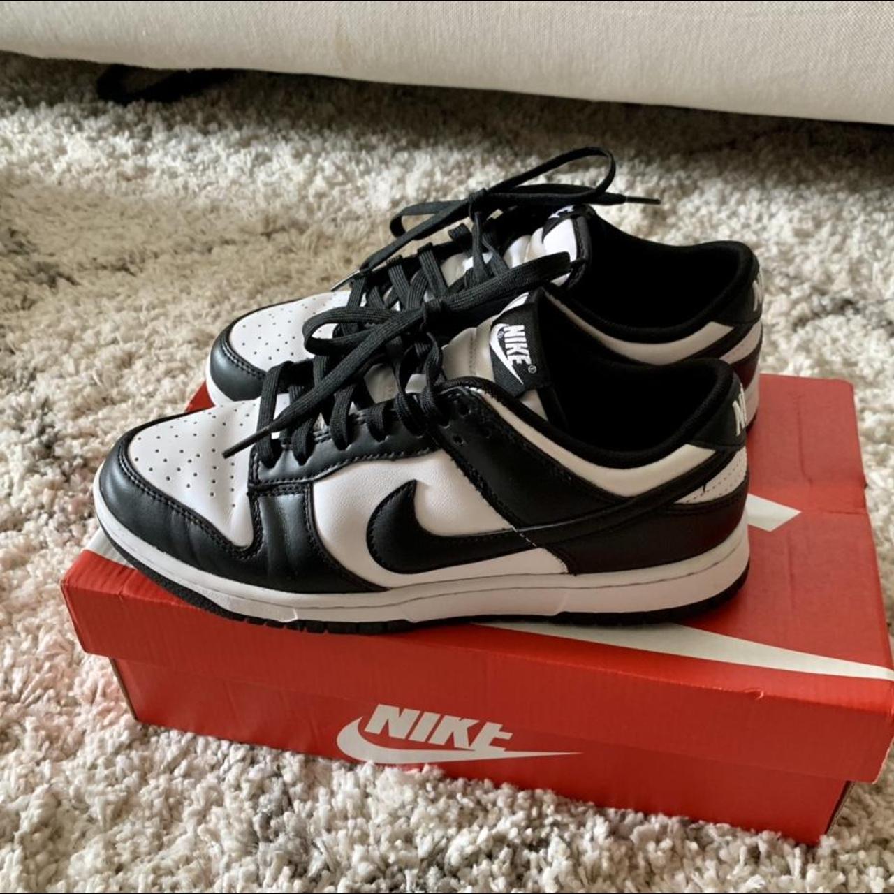 Nike Dunk Low Retro Pandas, Black and White with... - Depop