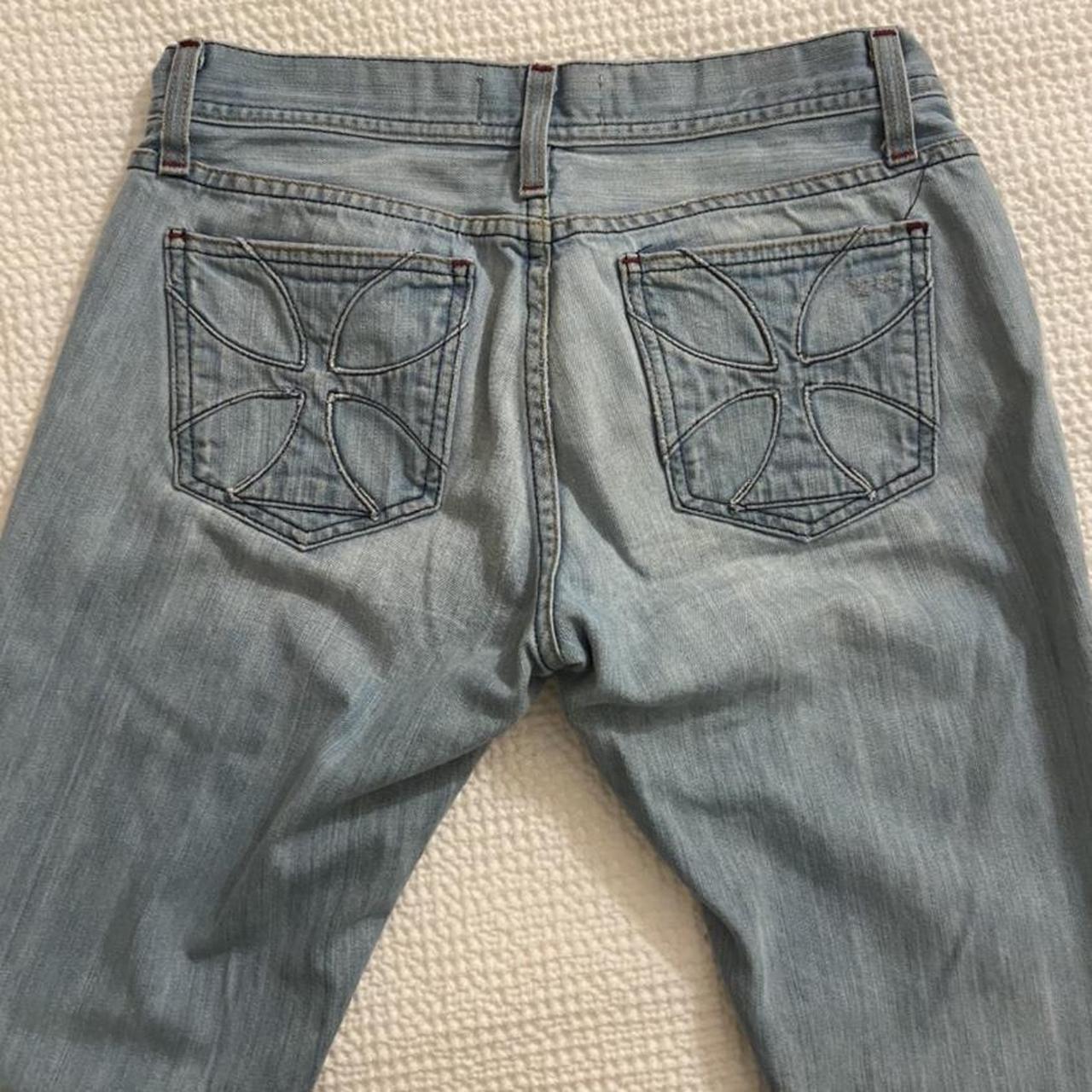 y2k cross low rise jeans! These jeans are so cute,... - Depop
