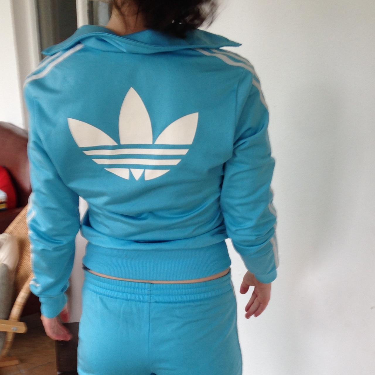 Turquoise deals adidas tracksuit