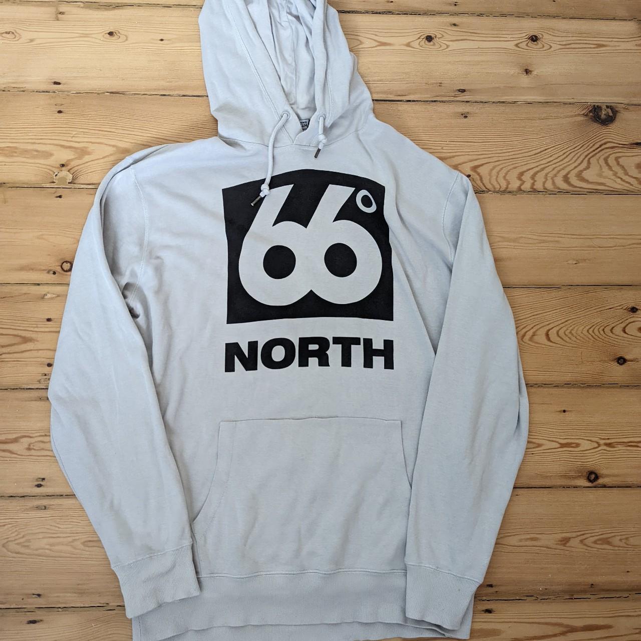 Grey Mens Hoodie From 66° North Size L And It Does Depop 