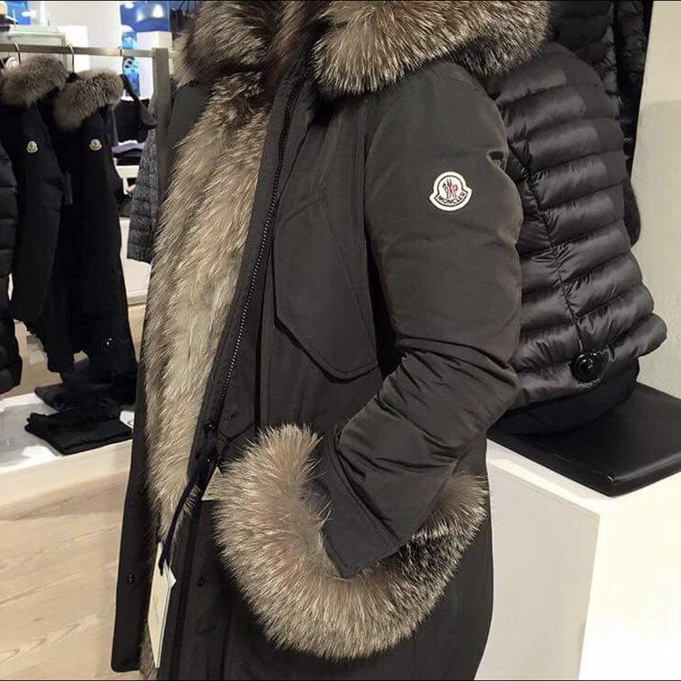 Moncler fur store lined parka