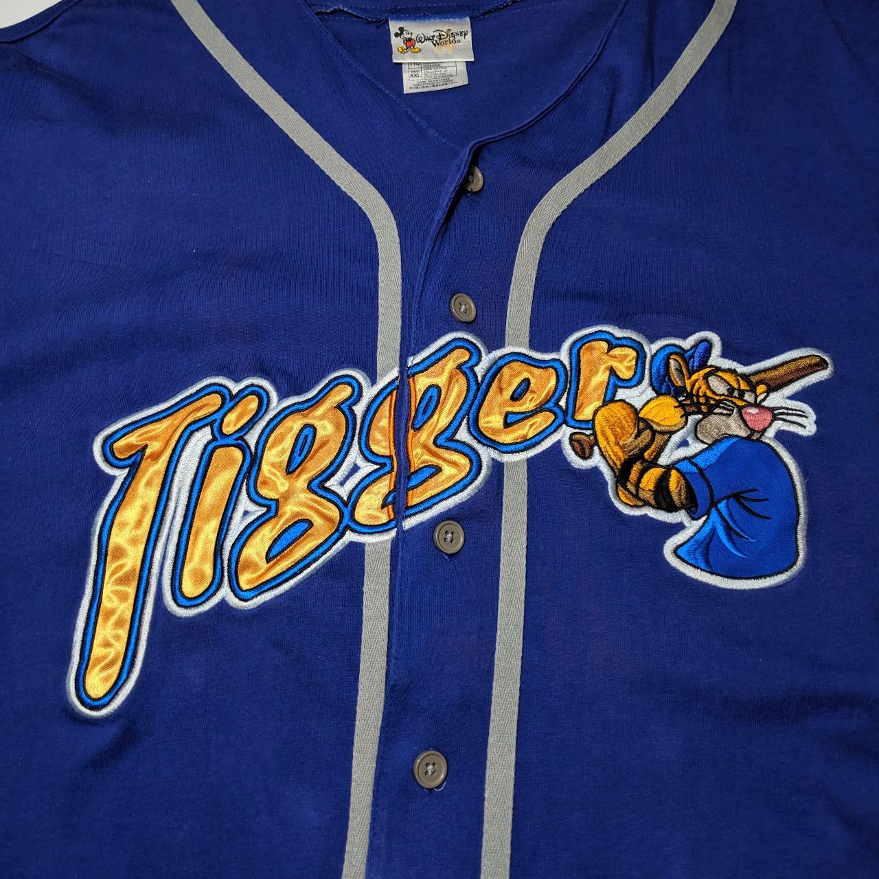 Tigger the Tiger Black Orange Disney Custom Baseball Jerseys For Men And  Women