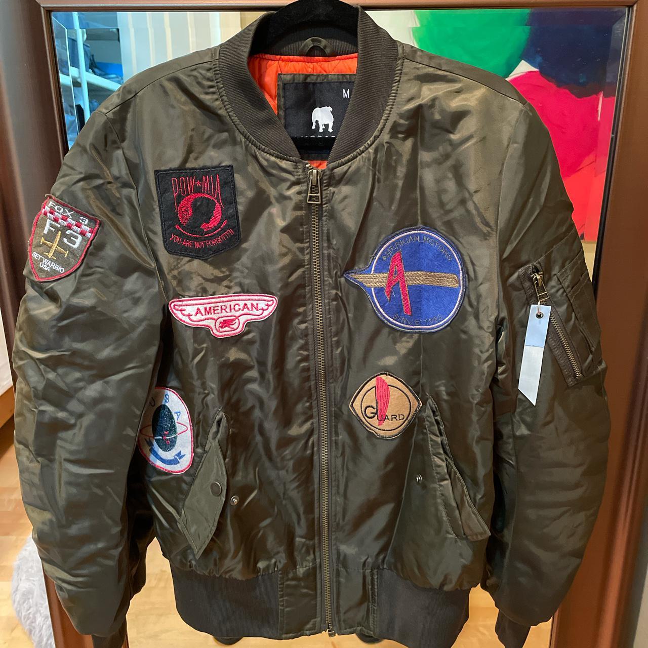 american stitch patches bomber jacket