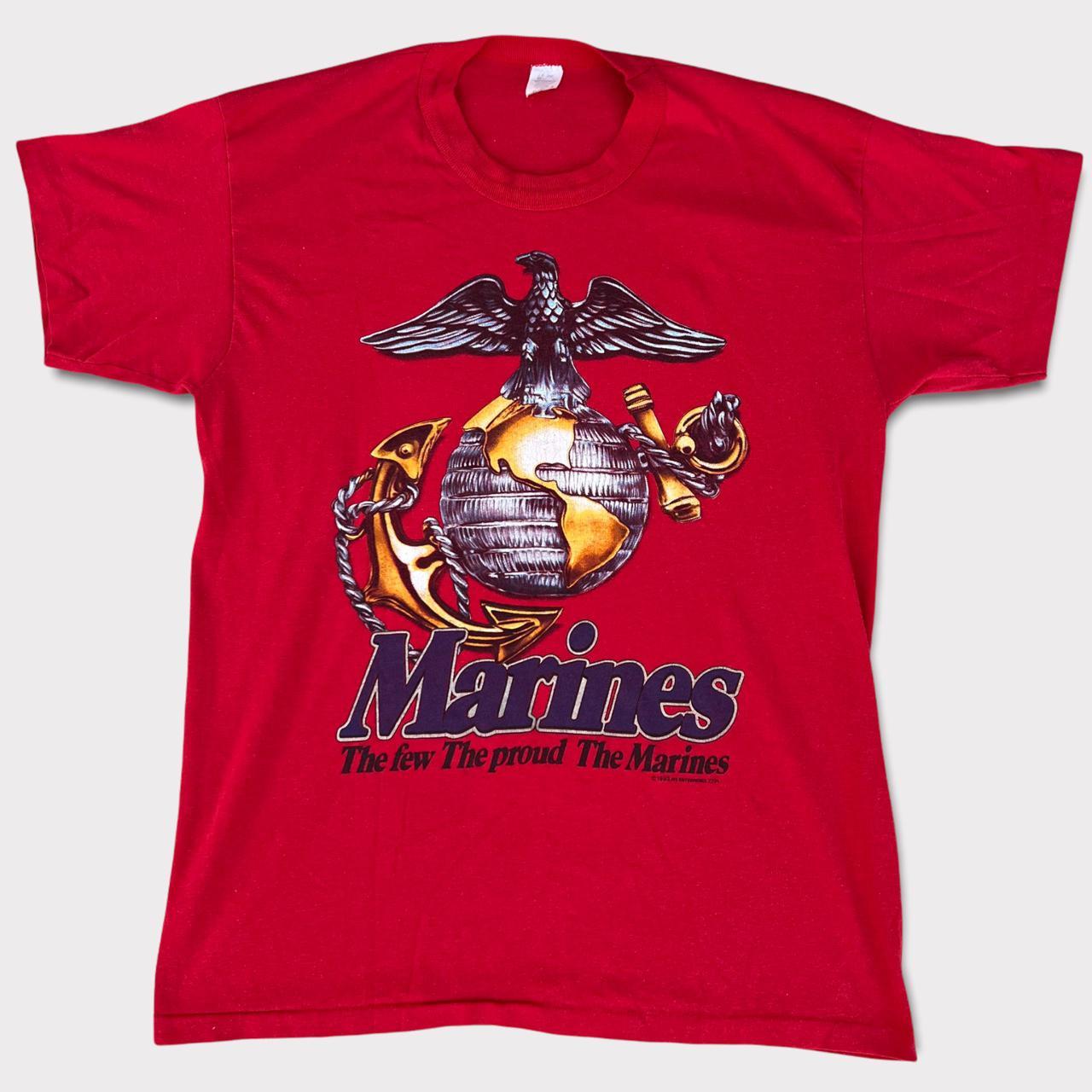 Vintage 90s Marines Corps Promo Shirt Single... Depop